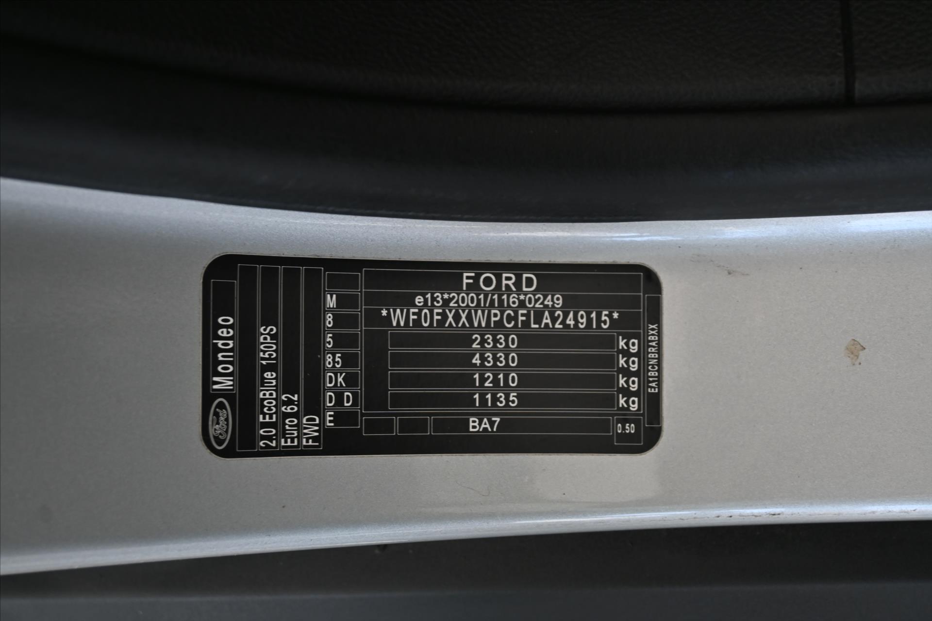 Hlavní fotografie vozu Ford Mondeo 2,0 EcoBlue 110 kW AT/8 Záruka až 5 let (8)