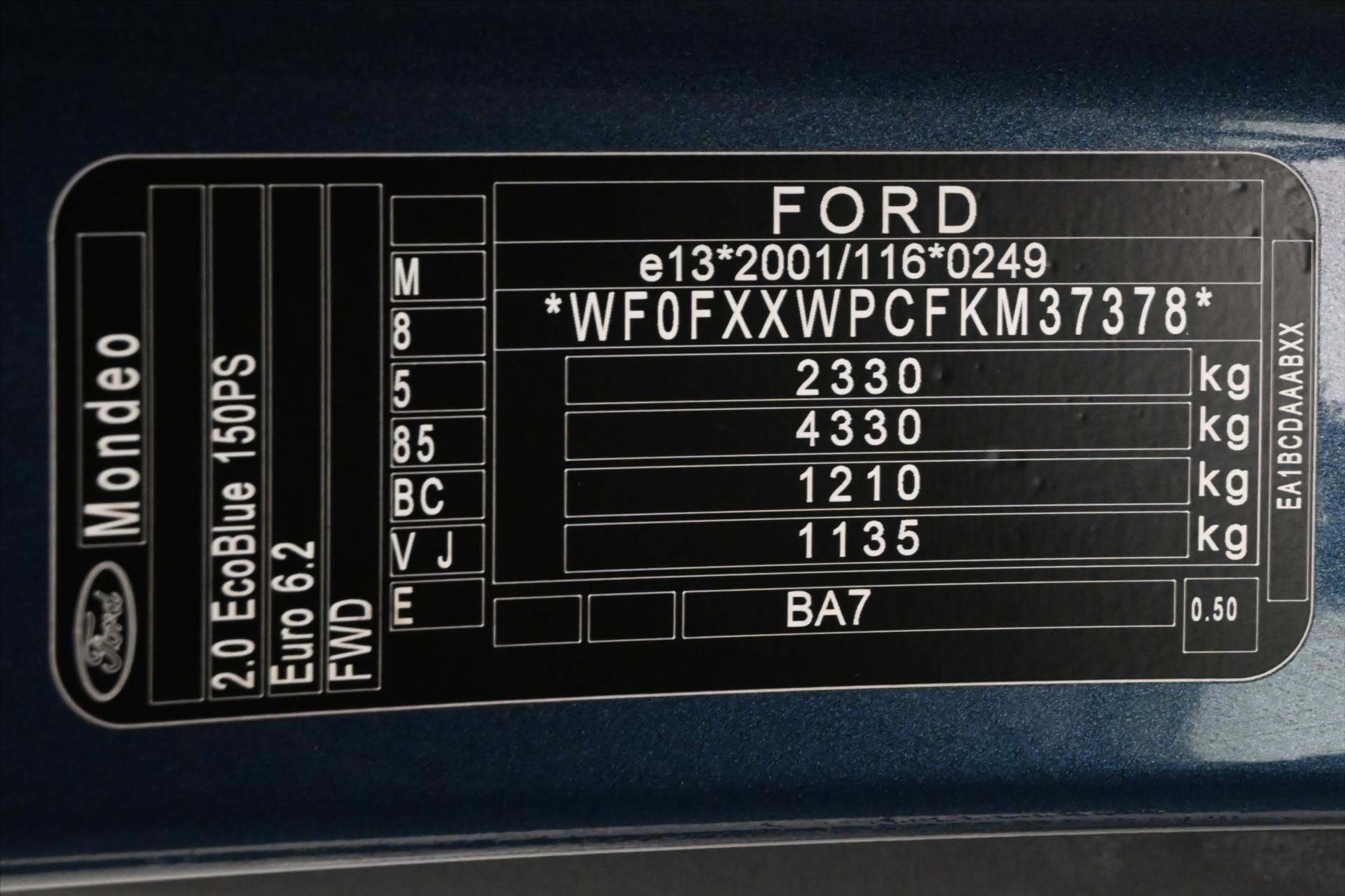 Hlavní fotografie vozu Ford Mondeo 2,0 EcoBlue 110 kW Titanium AT8 Záruka až 5 let (12)