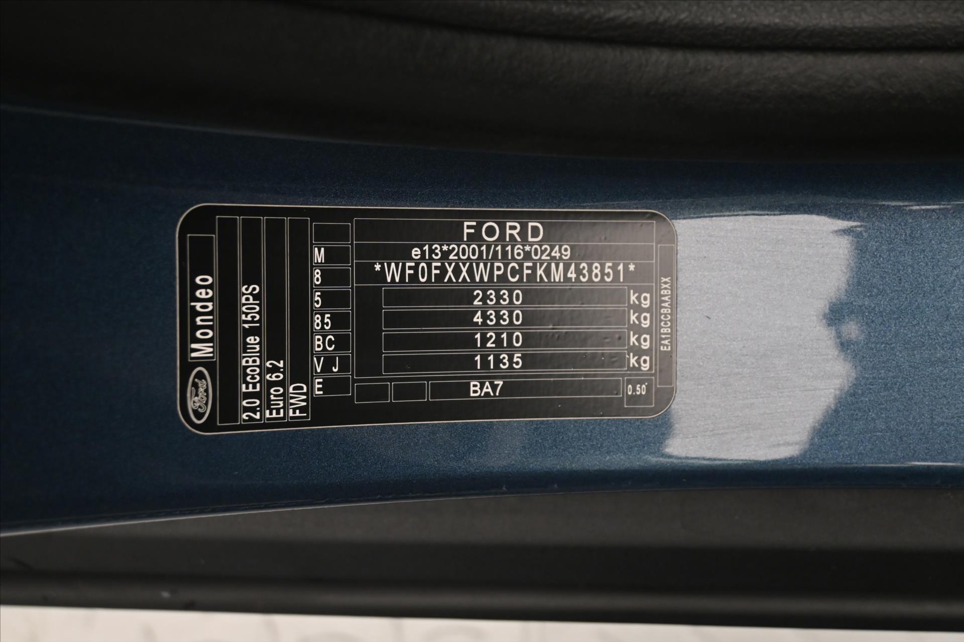 Hlavní fotografie vozu Ford Mondeo 2,0 TDCi 110 kW AT8 Titanium Záruka až 5 let (18)