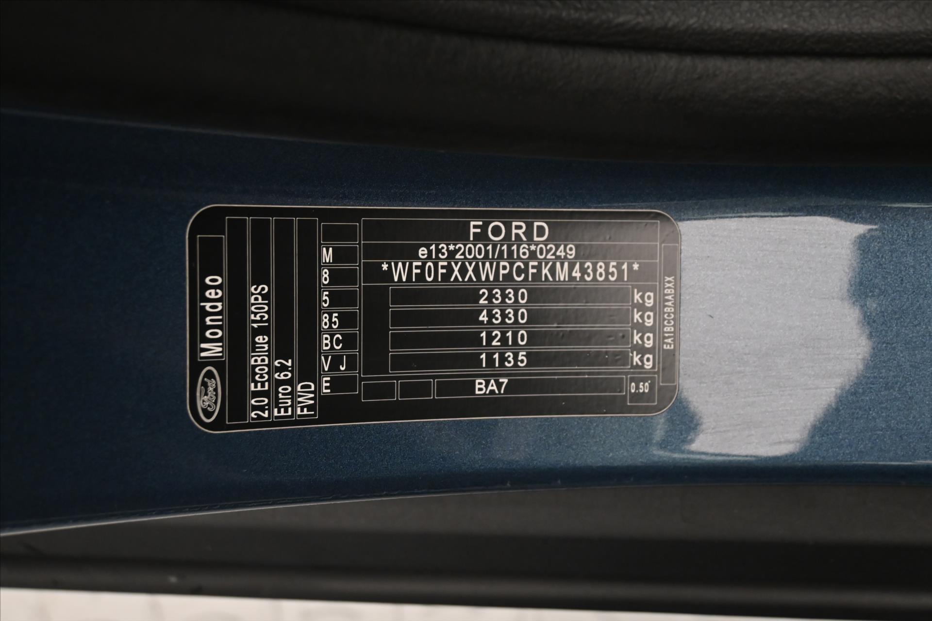 Hlavní fotografie vozu Ford Mondeo 2,0 TDCi 110kW AT8 Titanium Záruka až 5 let (11)