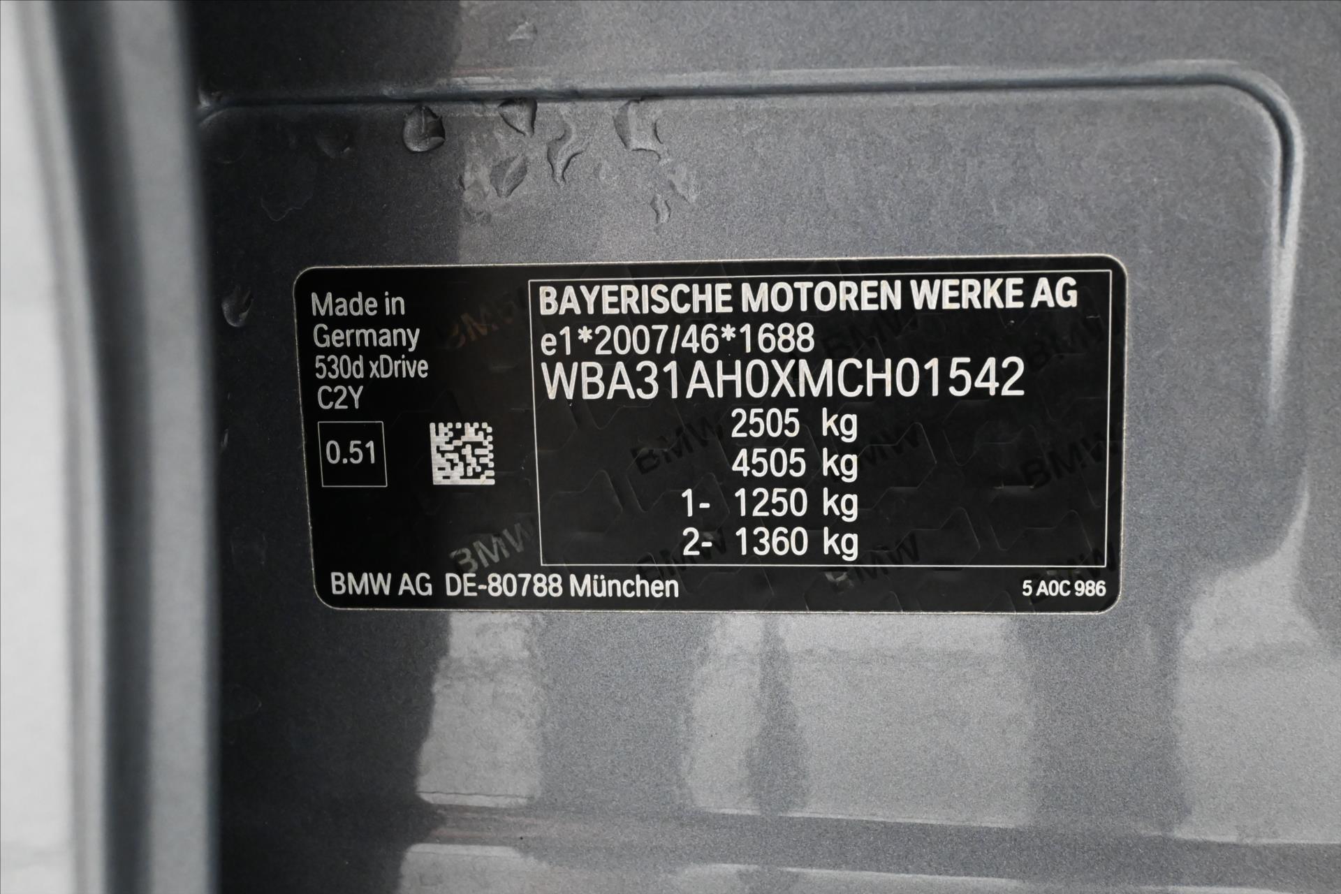 Hlavní fotografie vozu BMW Řada 5 3,0 530d 210 kW x-Drive AT8 Záruka až 5 let (12)