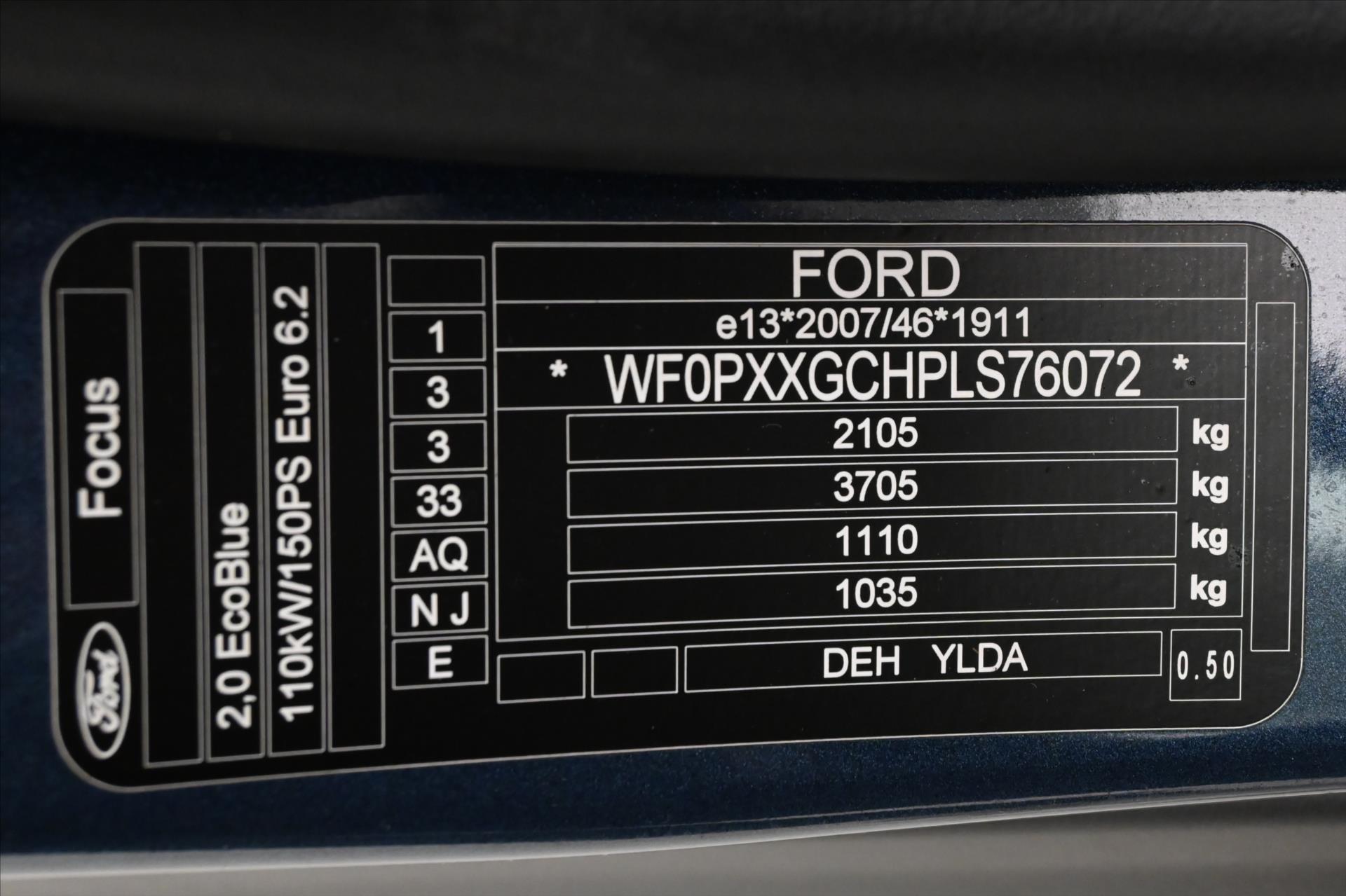 Hlavní fotografie vozu Ford Focus 2,0 Ecoblue 110 kW AT8 Záruka až 5 let (13)