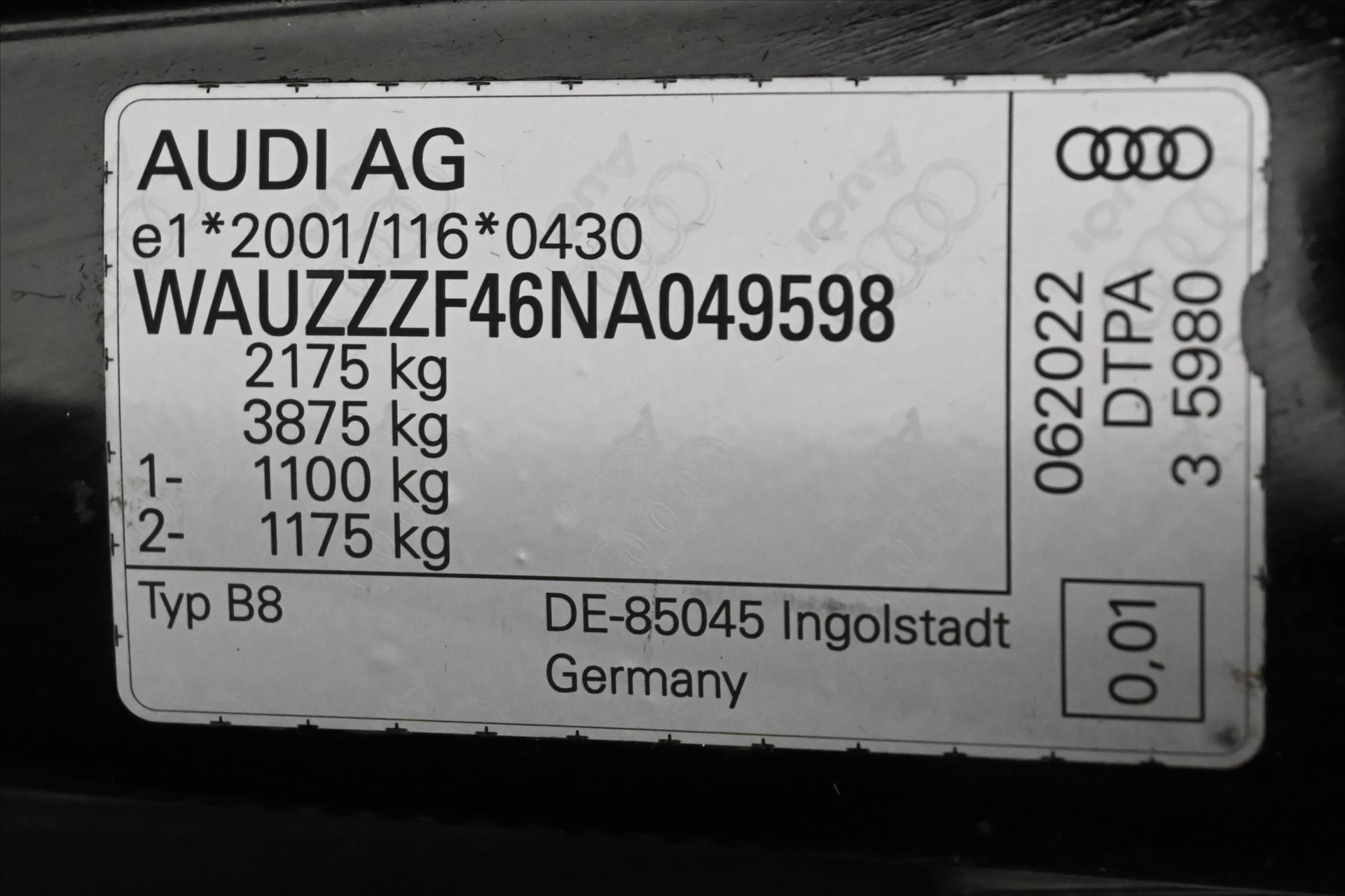 Hlavní fotografie vozu Audi A4 2,0 40TDI 150kW S-Tronic Záruka až 5 let (13)