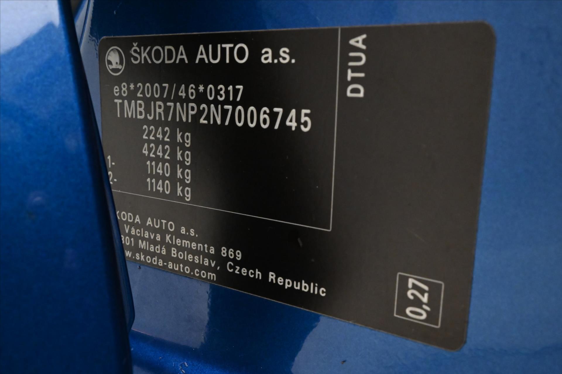 Hlavní fotografie vozu Škoda Superb 2,0 TDI 147kW DSG Style Záruka až 5 let (12)
