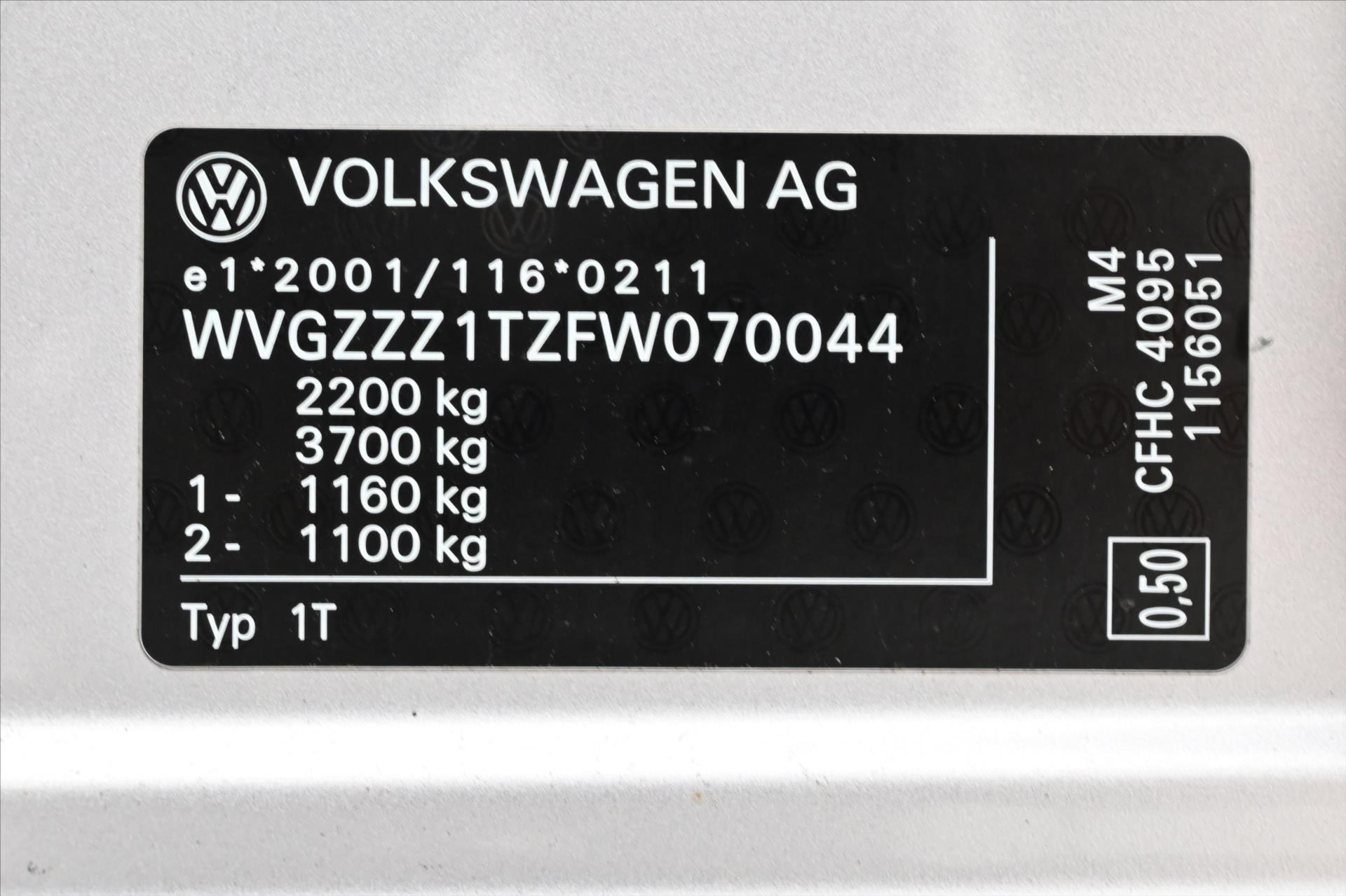 Hlavní fotografie vozu Volkswagen Touran 2,0 TDI 103 kW DSG Comfortline Záruka (13)